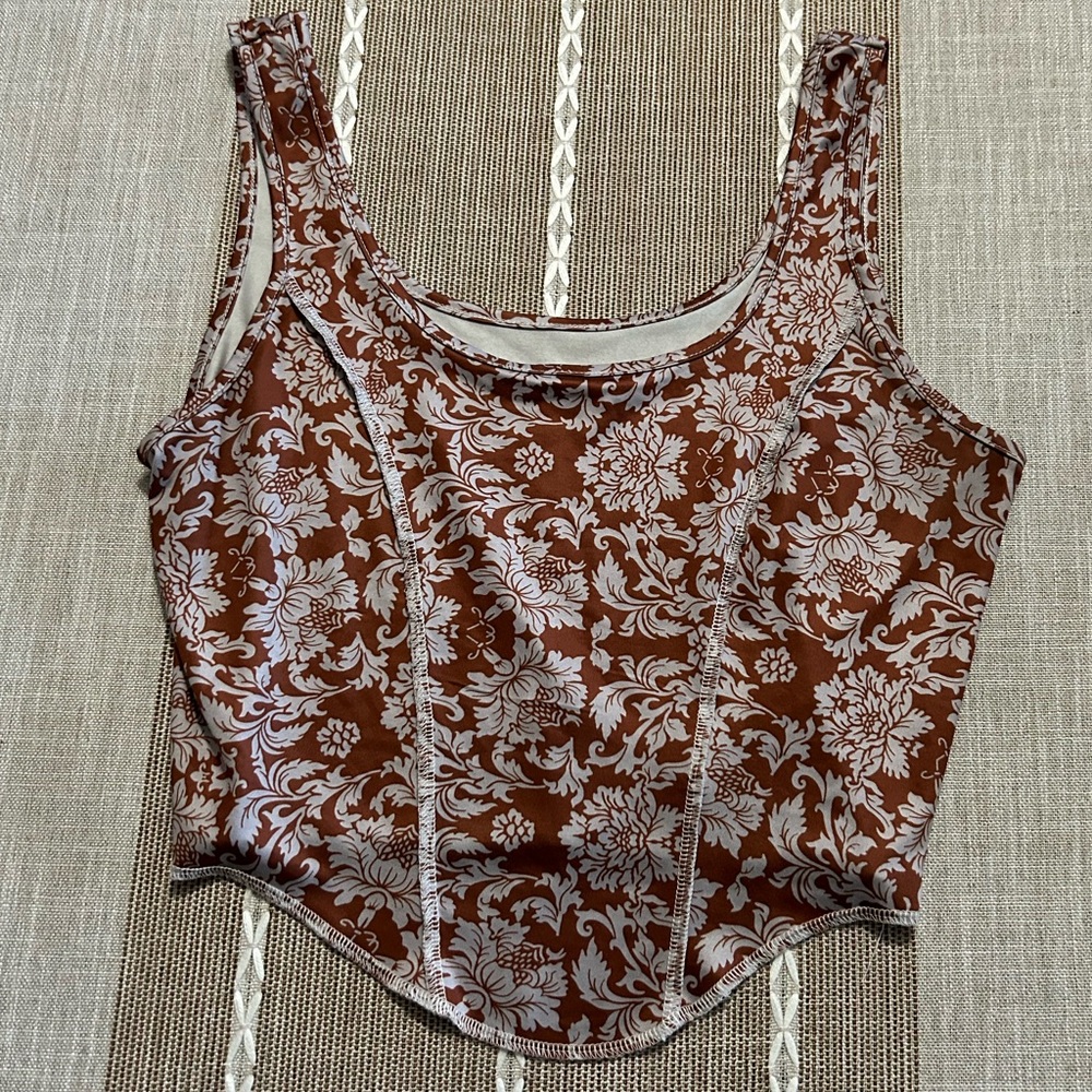 Corset styled crop top